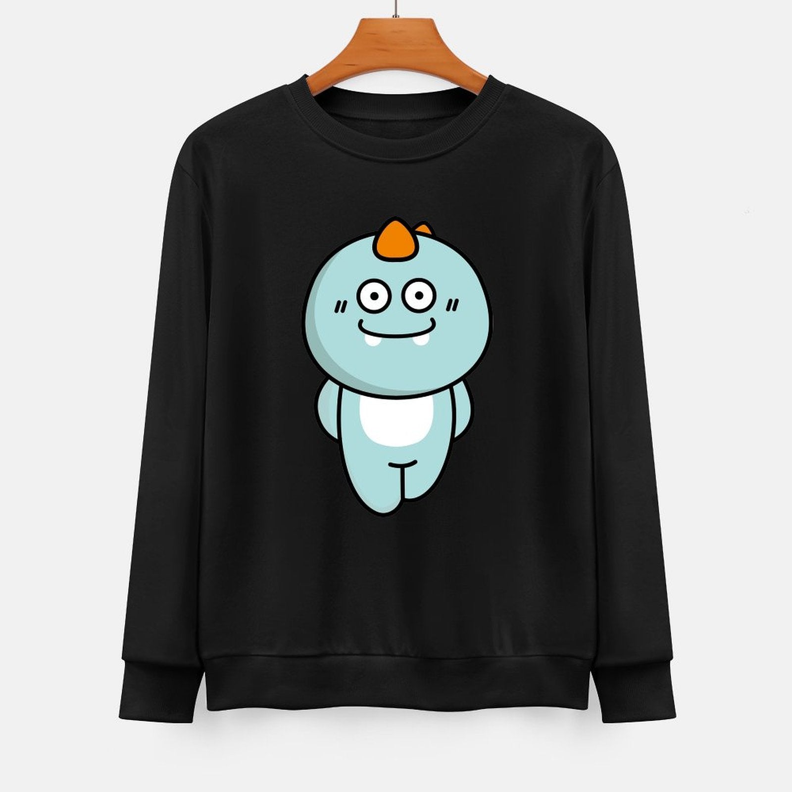 Front Patterned Long Sleeve TopEasy-Care AllSeason